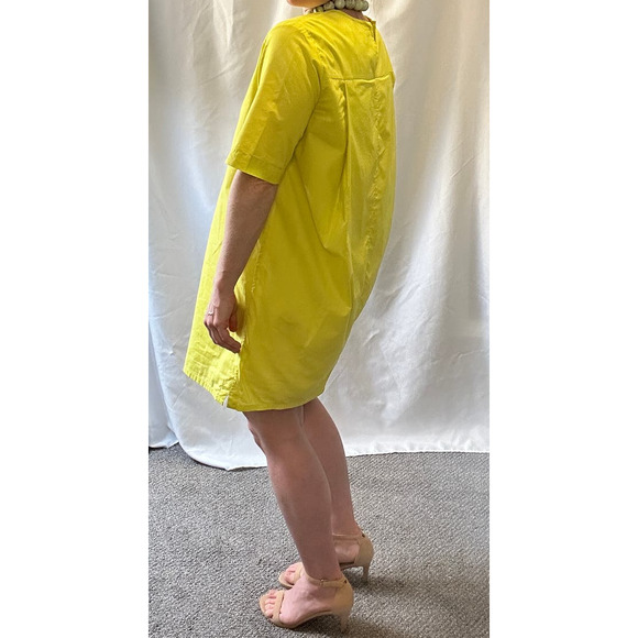 Maria McManus Mini Cocoon Dress Lemongrass Voile Sz XS Shift Tunic Yellow $590 - Picture 6 of 15